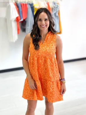Try It All Orange Dress