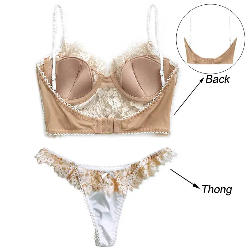 Ultra Thin Lace Underwear Set