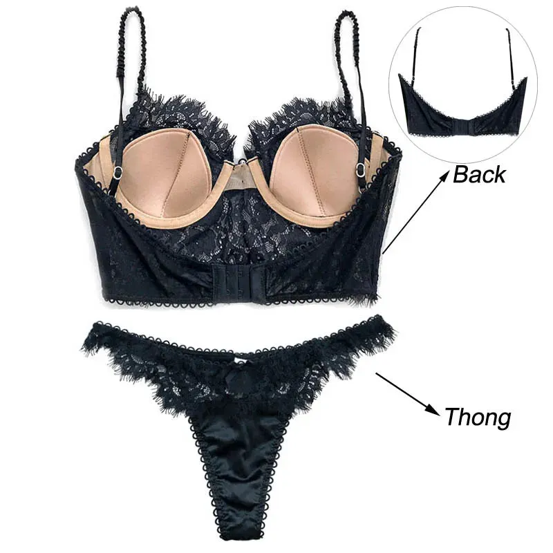 Ultra Thin Lace Underwear Set