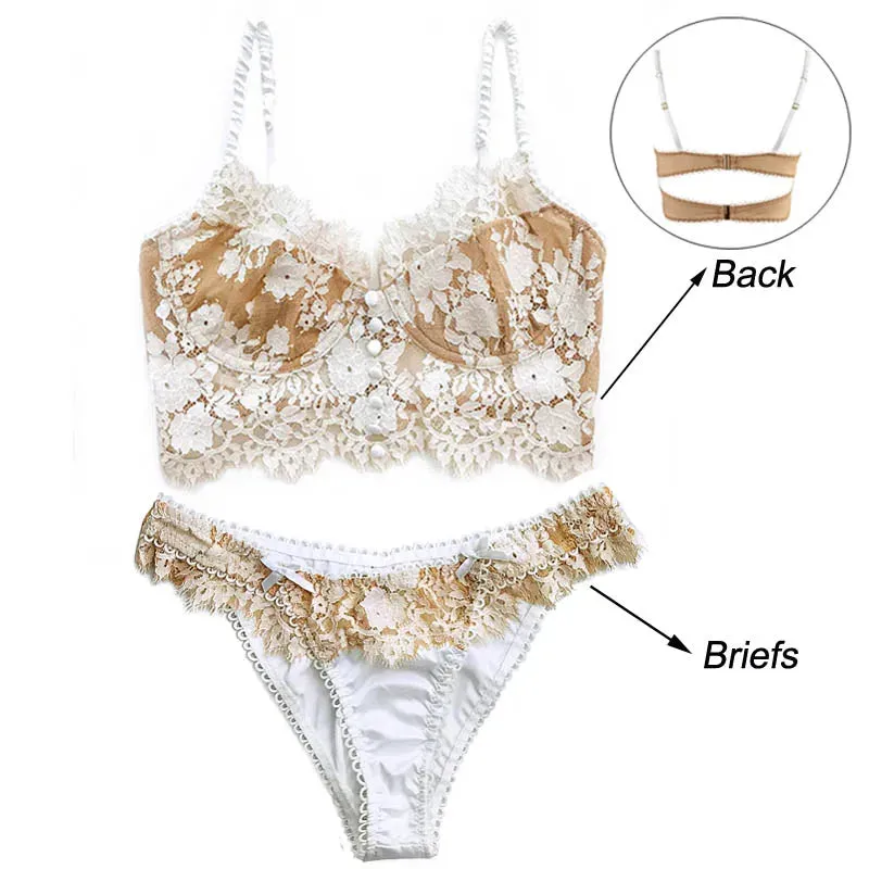 Ultra Thin Lace Underwear Set