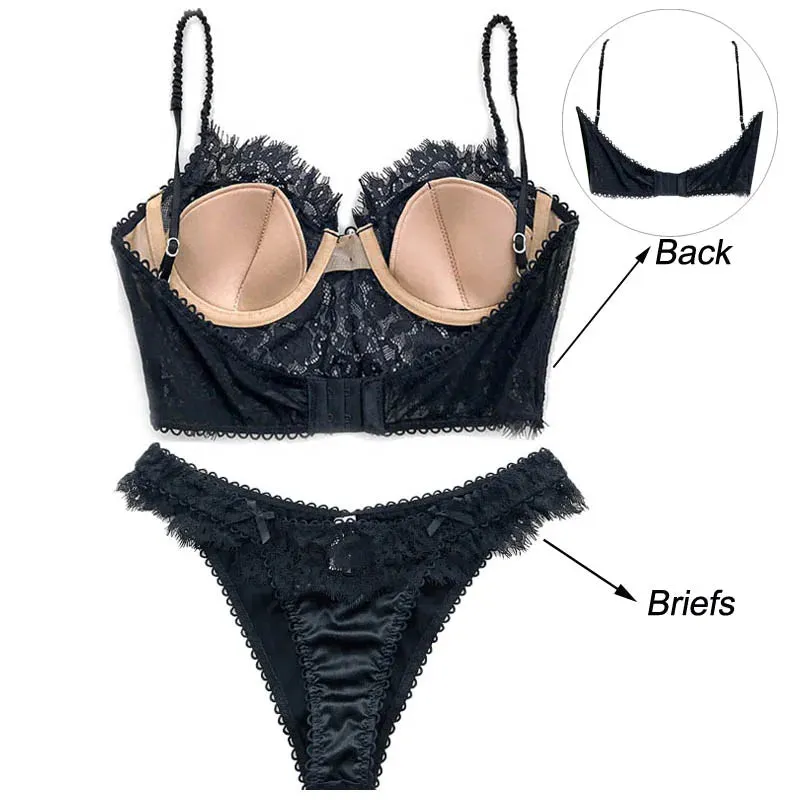 Ultra Thin Lace Underwear Set