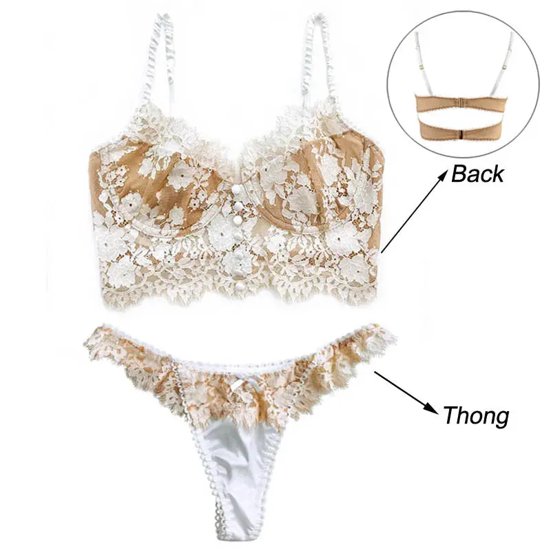 Ultra Thin Lace Underwear Set