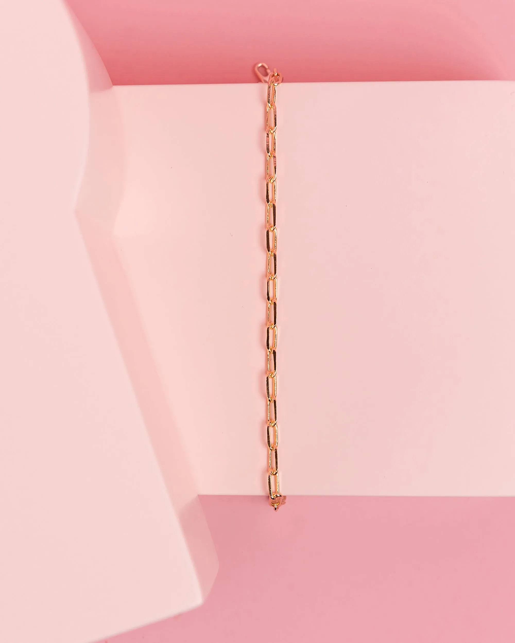 Vermeil Paperclip Chain Bracelet