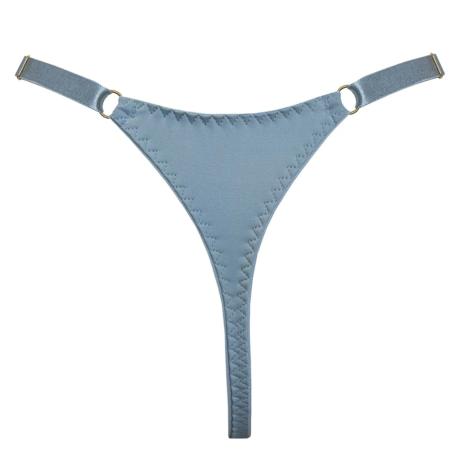 Vero high leg thong - dusty blue