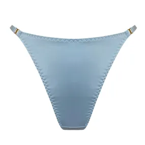 Vero high leg thong - dusty blue
