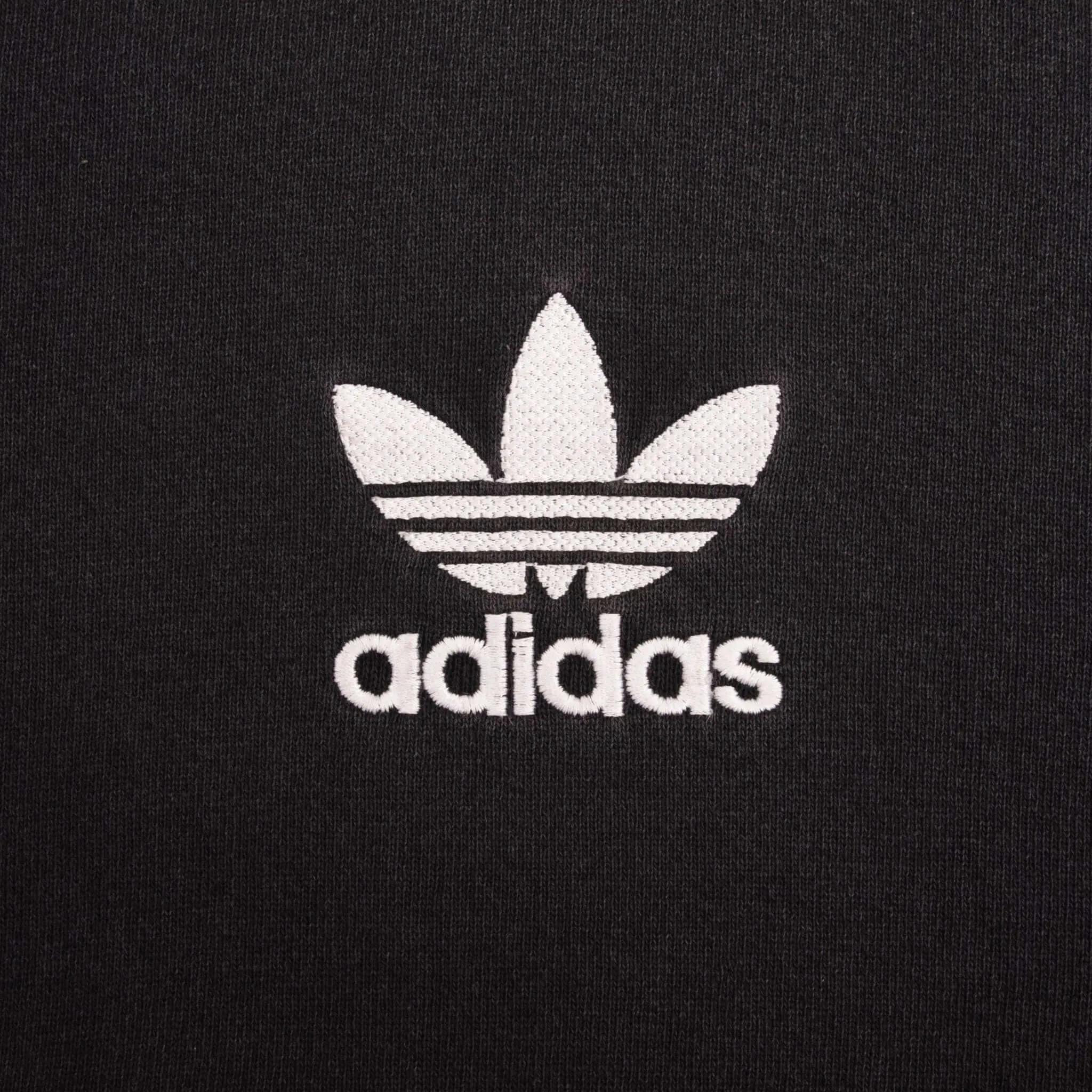 VINTAGE ADIDAS CLASSIC BLACK CREWNECK SWEATSHIRT 1990S SIZE MEDIUM MADE IN USA
