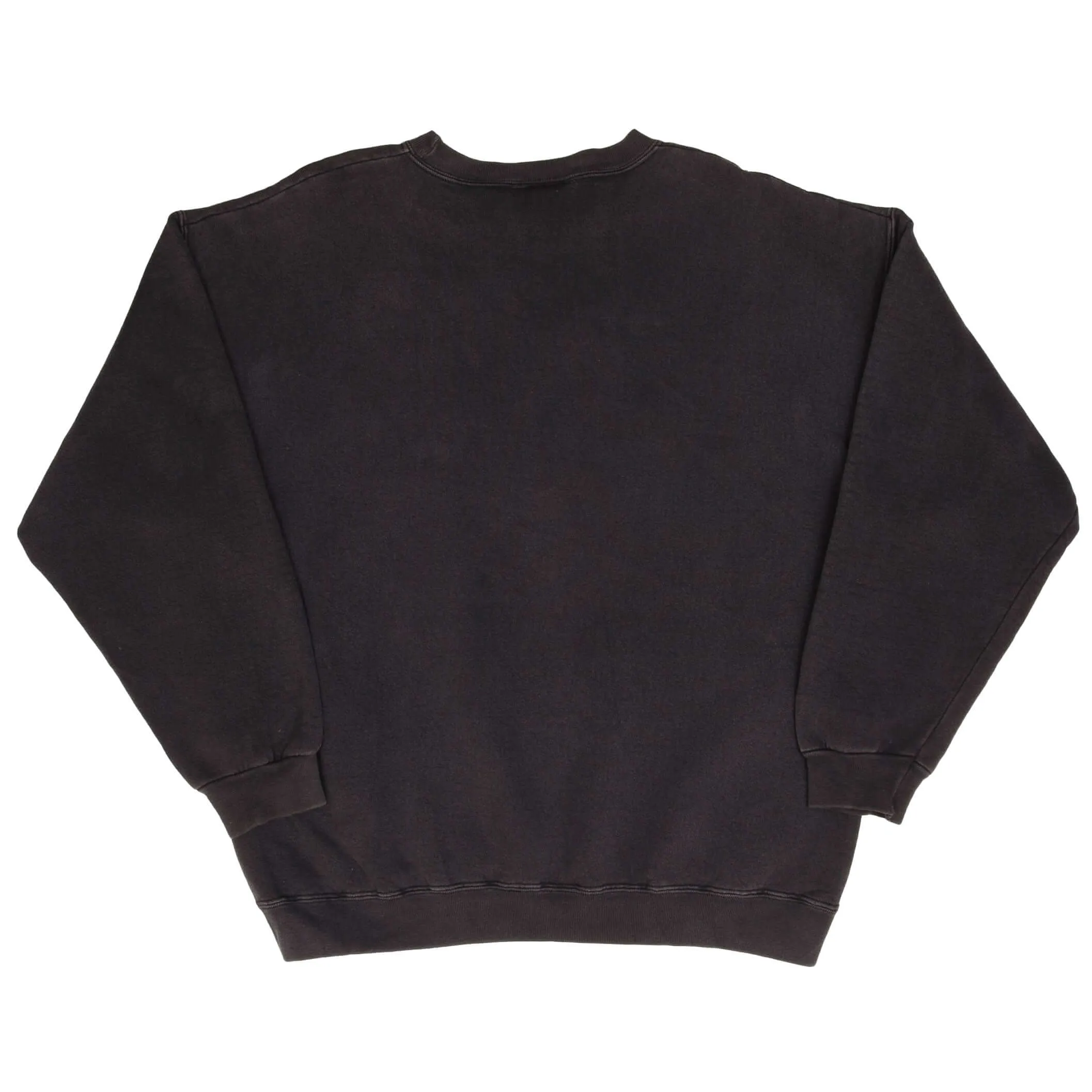VINTAGE ADIDAS CLASSIC BLACK CREWNECK SWEATSHIRT 1990S SIZE MEDIUM MADE IN USA