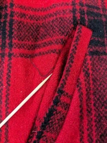 Vintage Pine Crest Wool Hunting Coat Jacket Size 38 Red Plaid