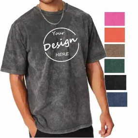 Vintage Washed Plain Fitness T Shirts