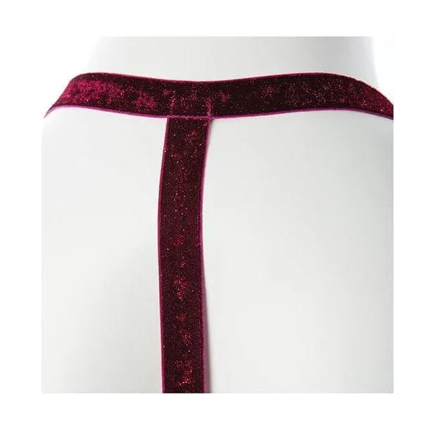 VooDoo Sugar Coated Body Hugging Harness Raspberry Glitter