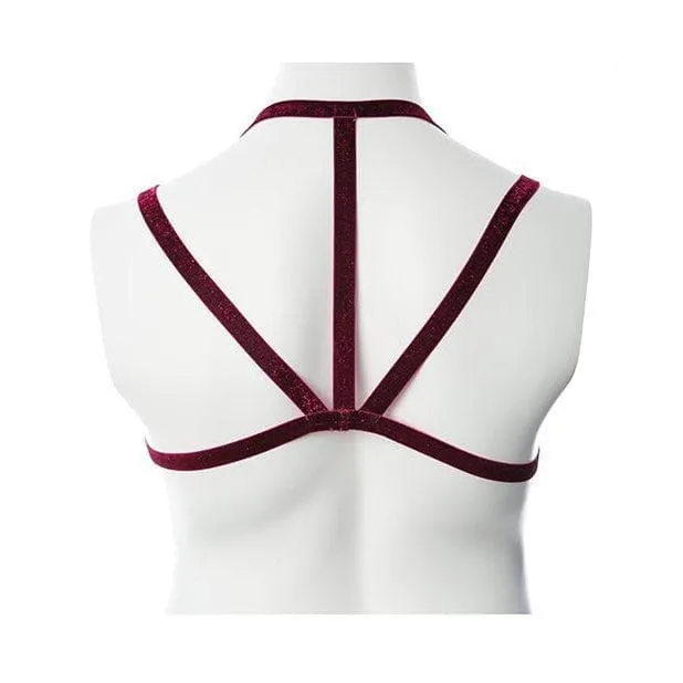 VooDoo Sugar Coated Body Hugging Harness Raspberry Glitter