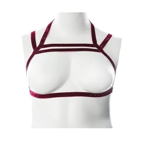 VooDoo Sugar Coated Body Hugging Harness Raspberry Glitter