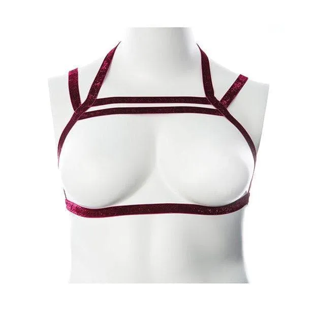 VooDoo Sugar Coated Body Hugging Harness Raspberry Glitter