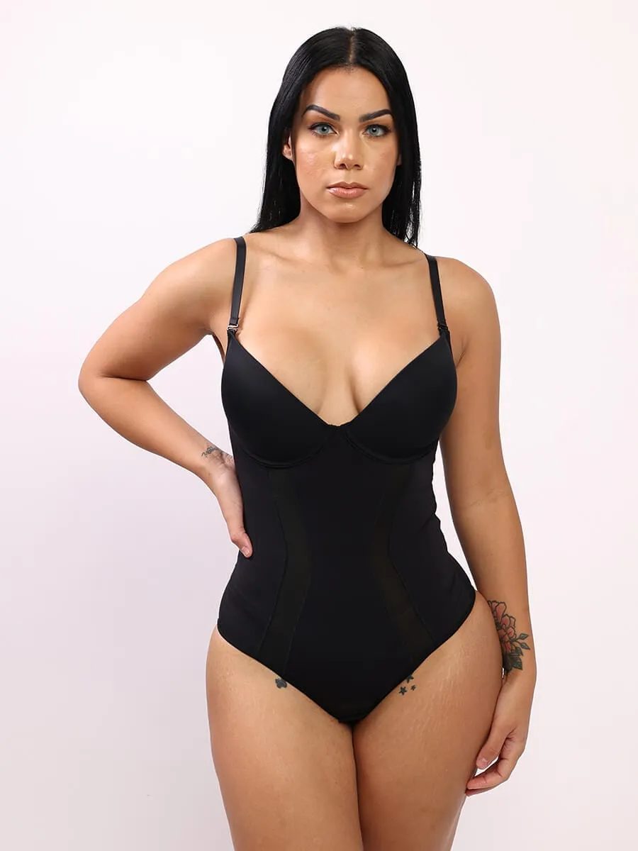 Wholesale One-Piece Bodysuit Back Large U-shaped Design with 3/4 Cup