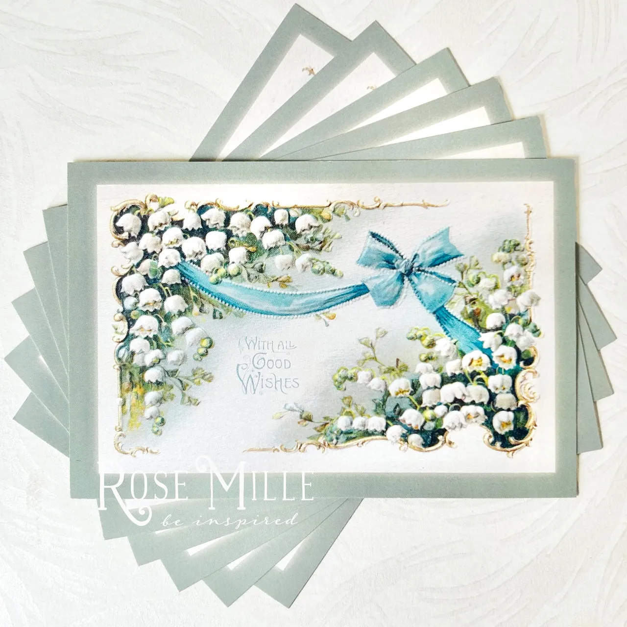 With All Good Wishes - Layering PostCards
