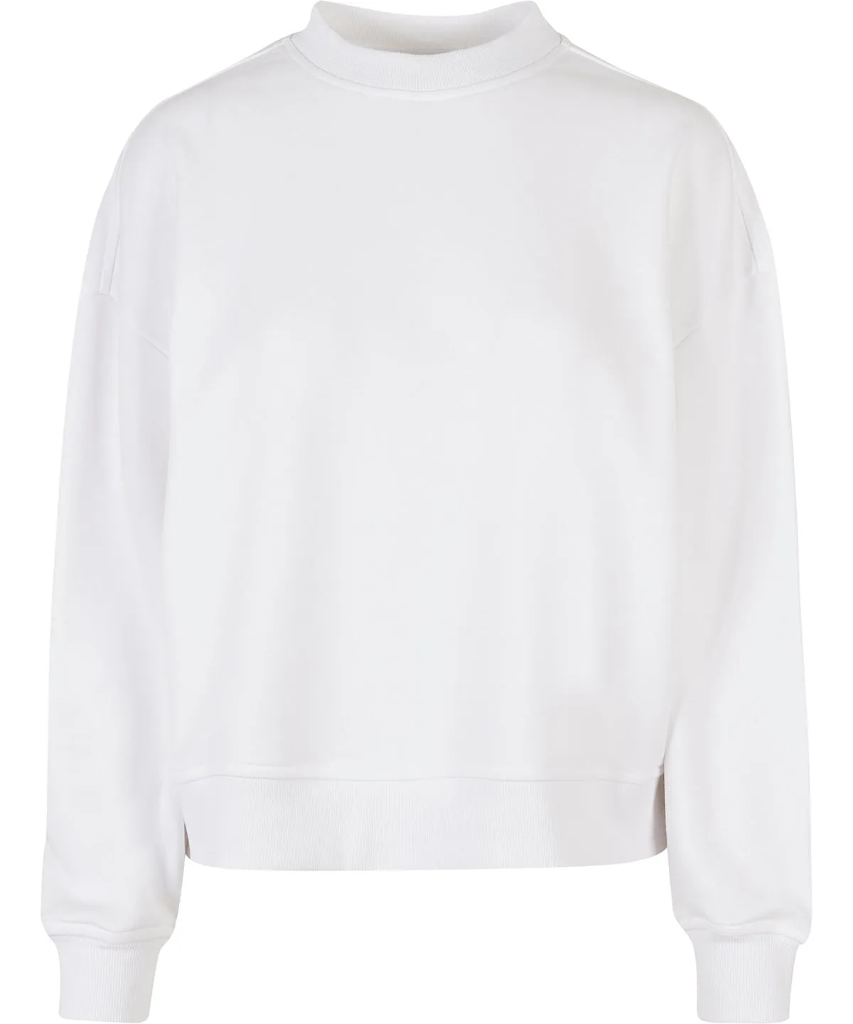 Womens oversized crew neck sweatshirt | White