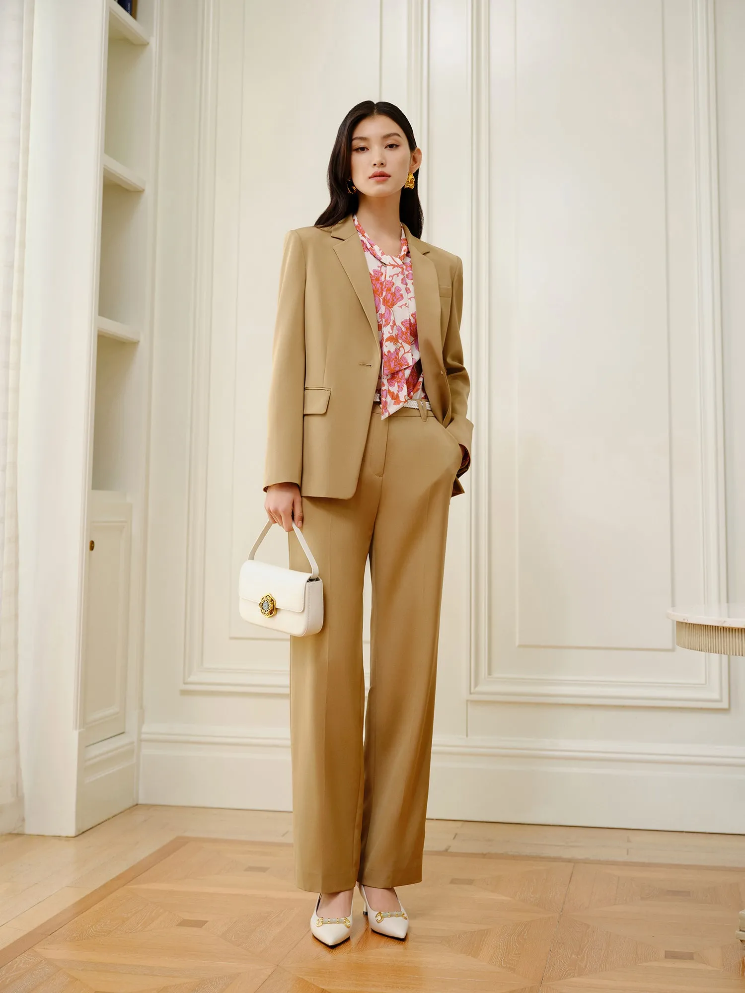 YAYING Printed Silk Shirt
