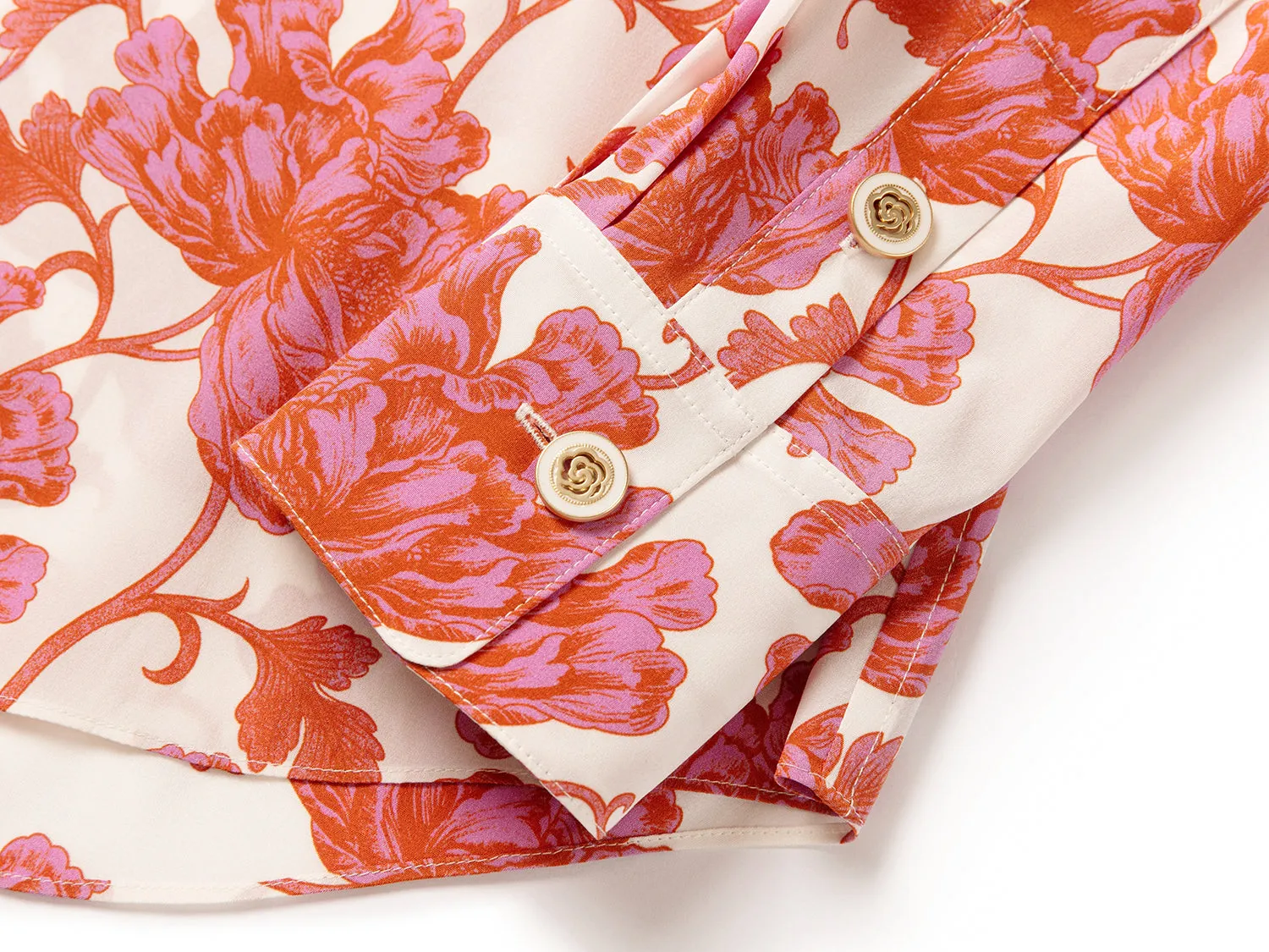 YAYING Printed Silk Shirt