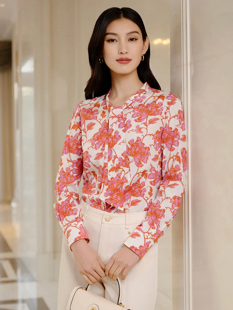 YAYING Printed Silk Shirt