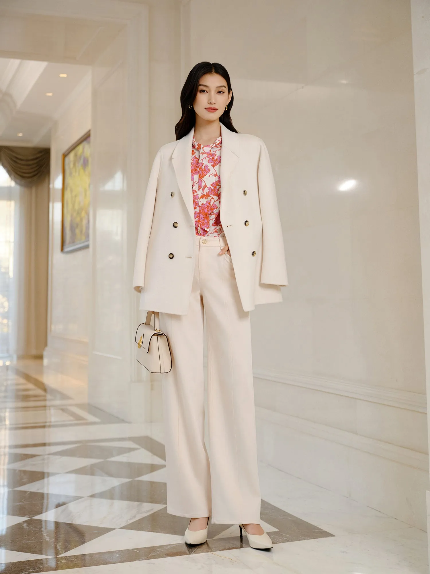 YAYING Printed Silk Shirt