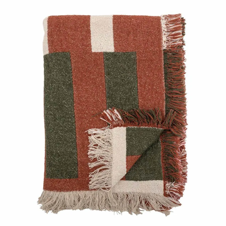 York Throw - Brown - Recycled Cotton
