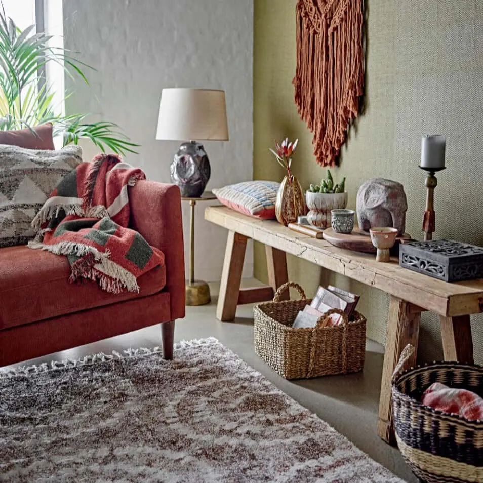 York Throw - Brown - Recycled Cotton