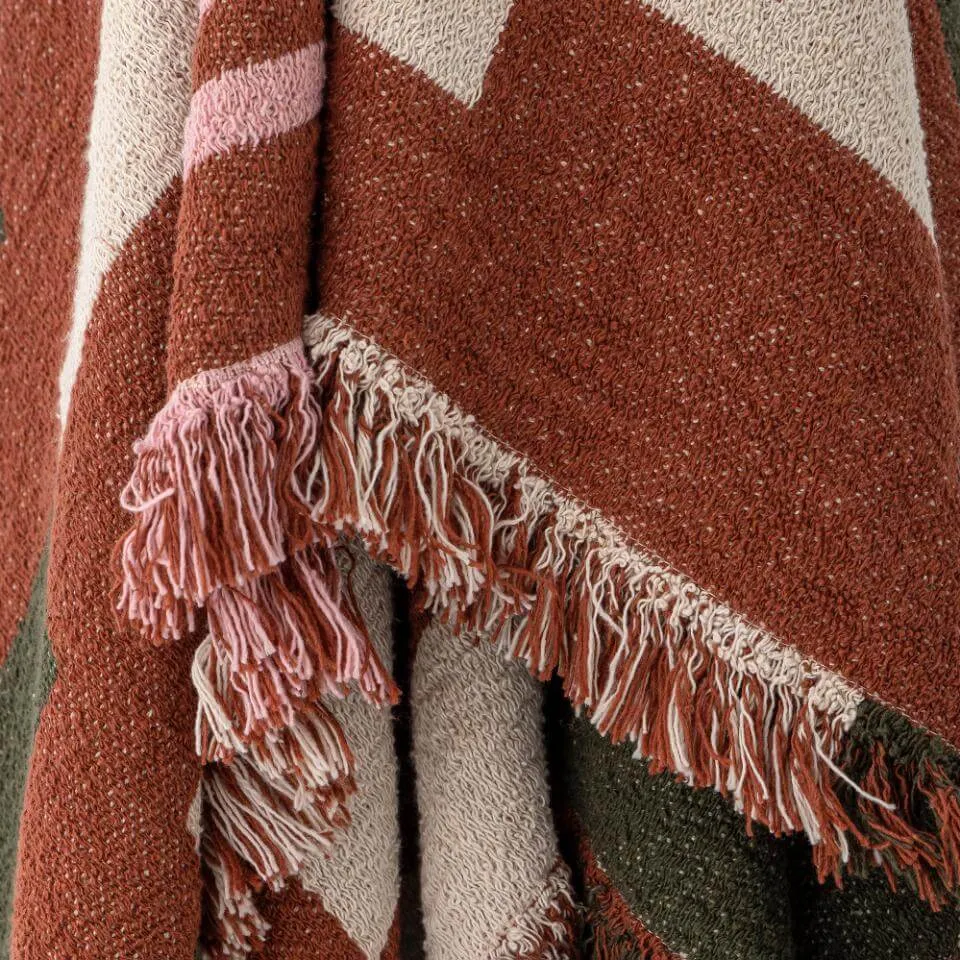York Throw - Brown - Recycled Cotton
