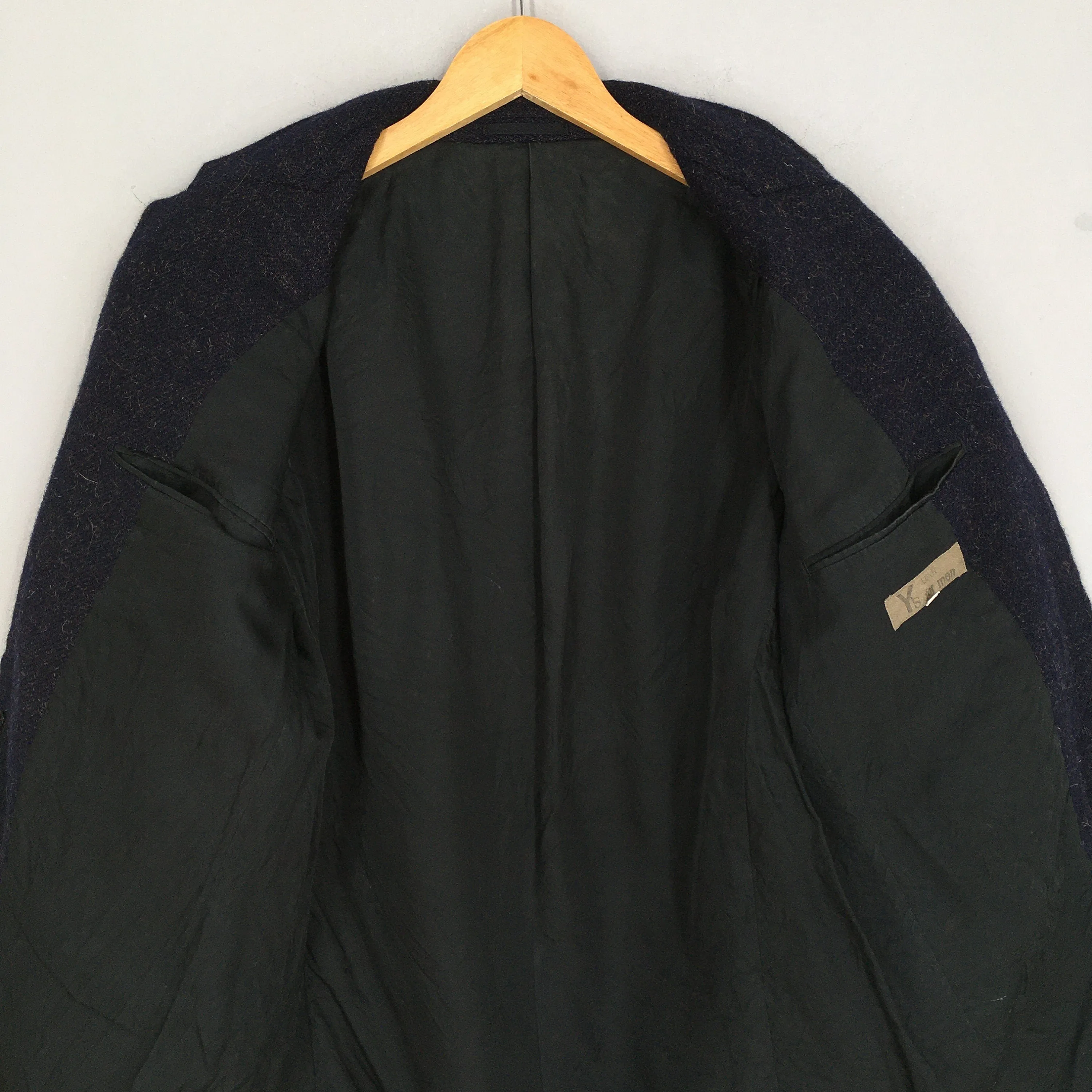 Ys For Men Yohji Yamamoto Wool Coat Jacket Medium